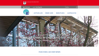 Startseite von der Homepage